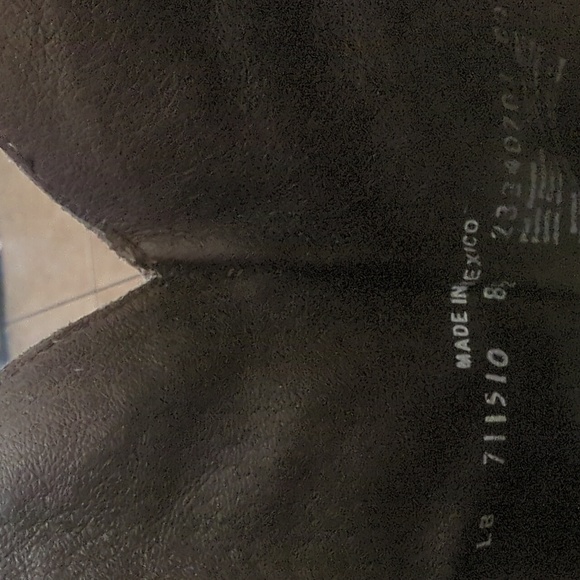 LIBERTY Black LB711510 tall "Graffito Vintage" distressed cowgirl boots sz 8.5 - Picture 16 of 16